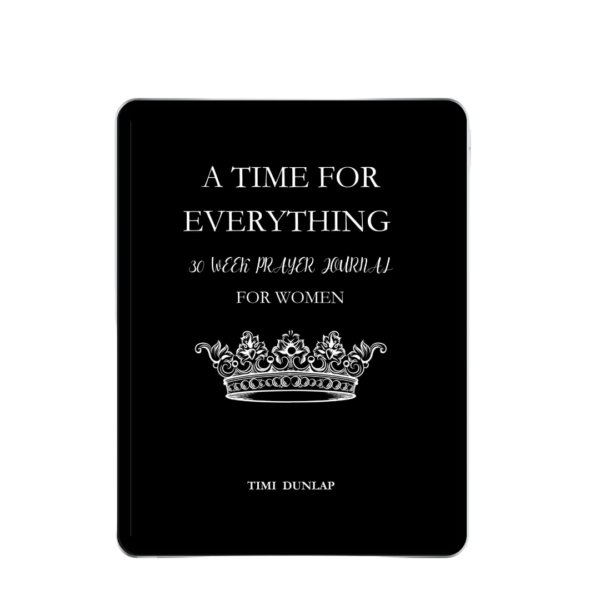 A Time For Everything Prayer Journal For Women