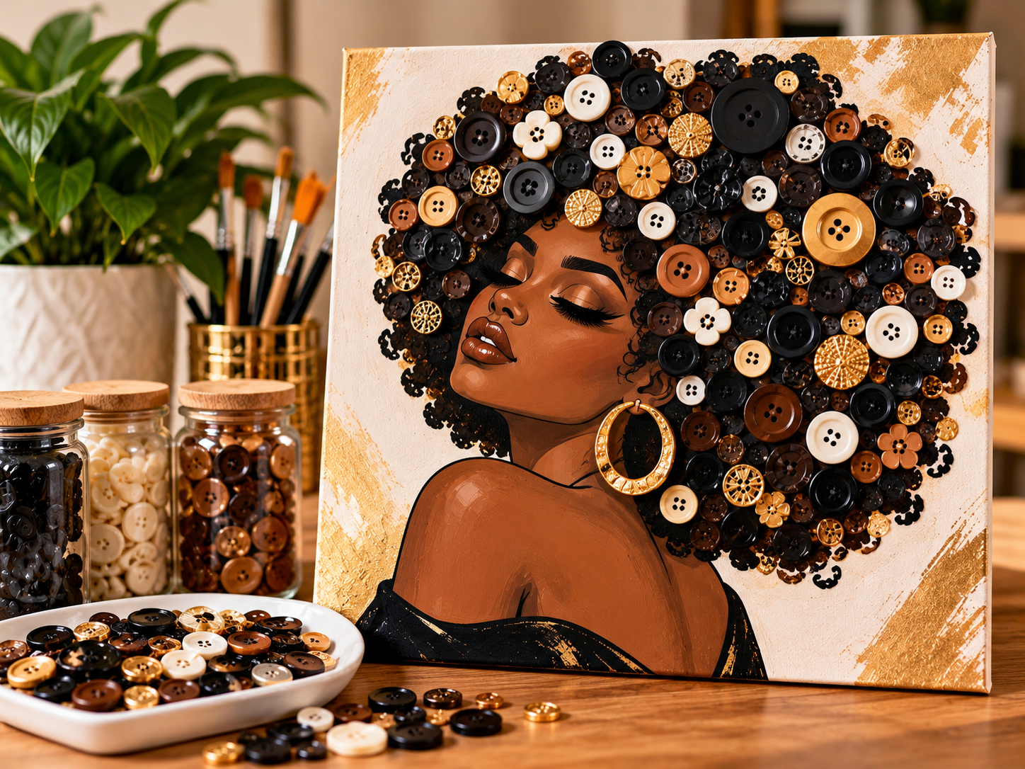 Paint and Create button art experience