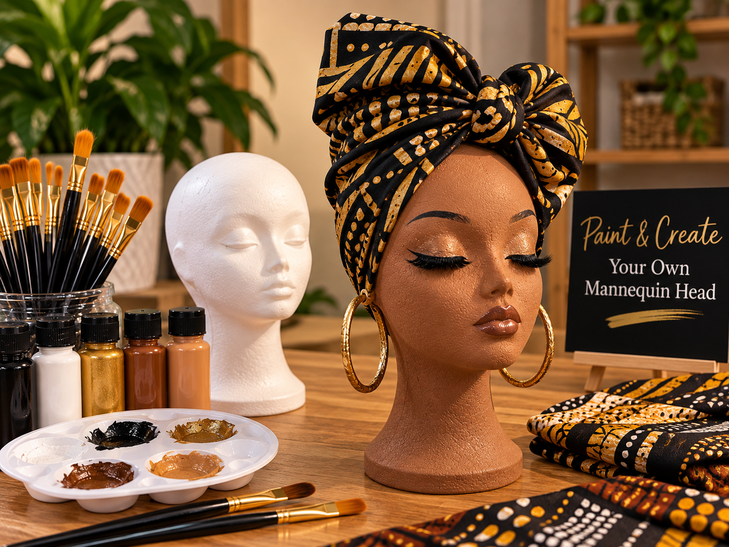 Paint and Create mannequin art experience
