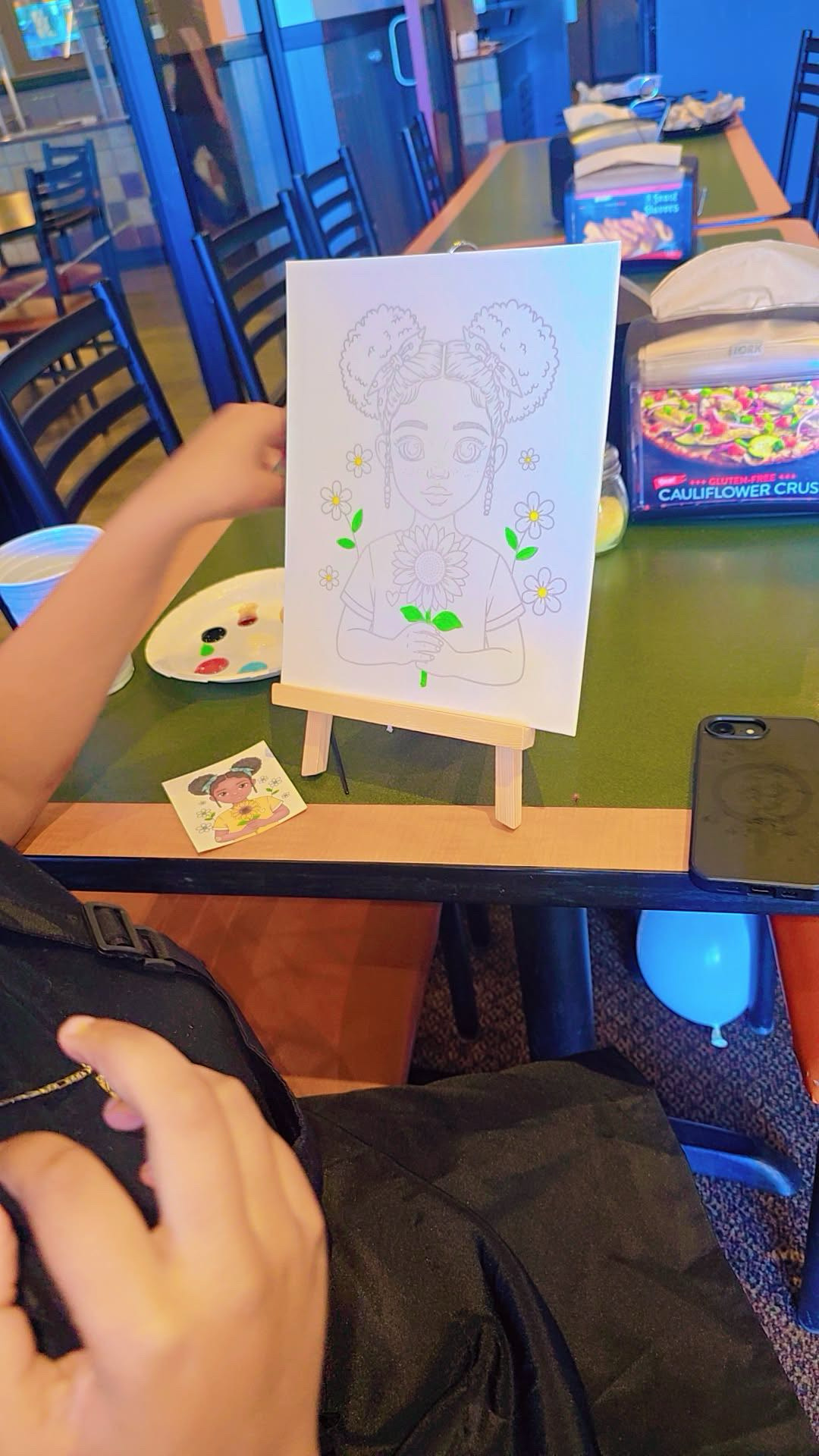 Paint and Create finished artwork