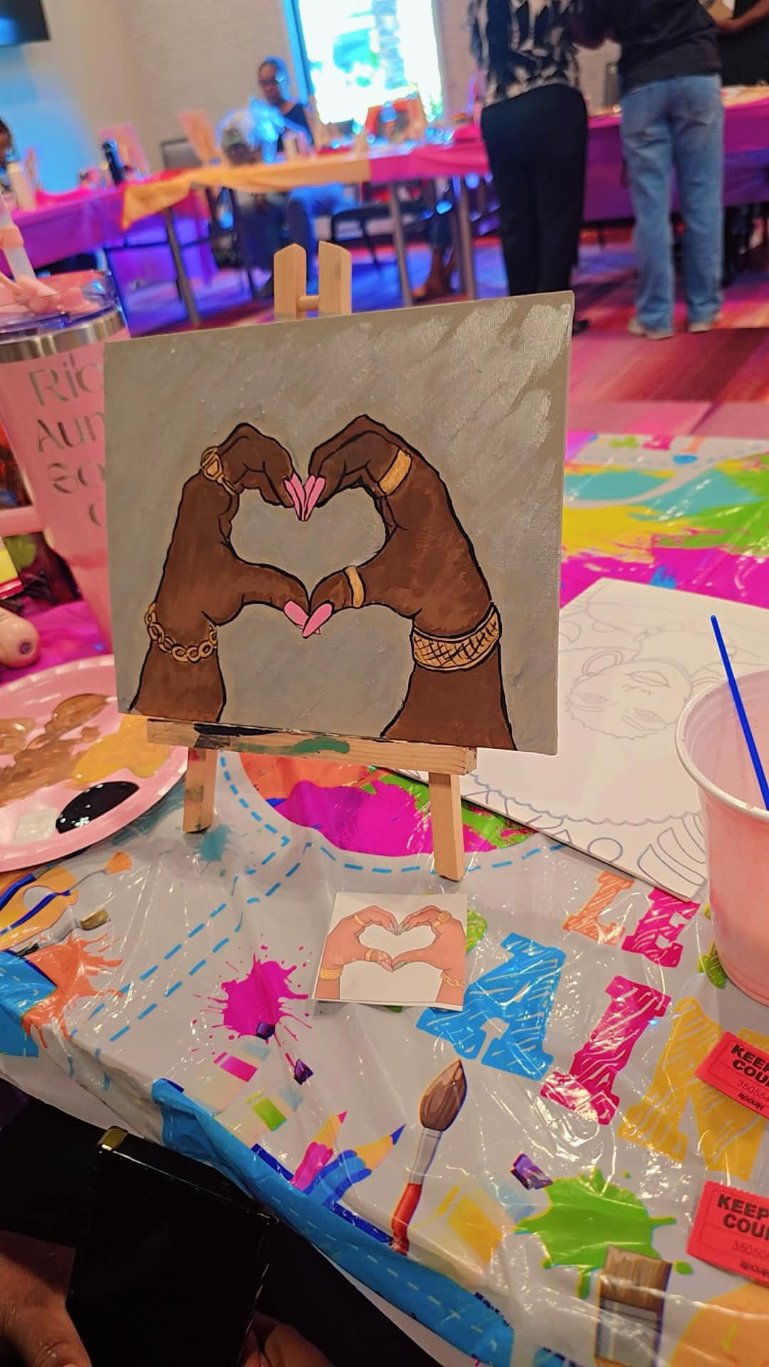 Paint and Create event artwork