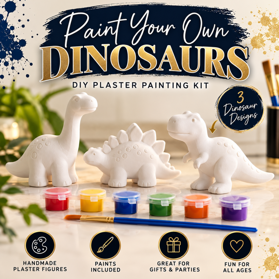 Paint Your Own Dinosaurs | DIY Plaster Painting Kit